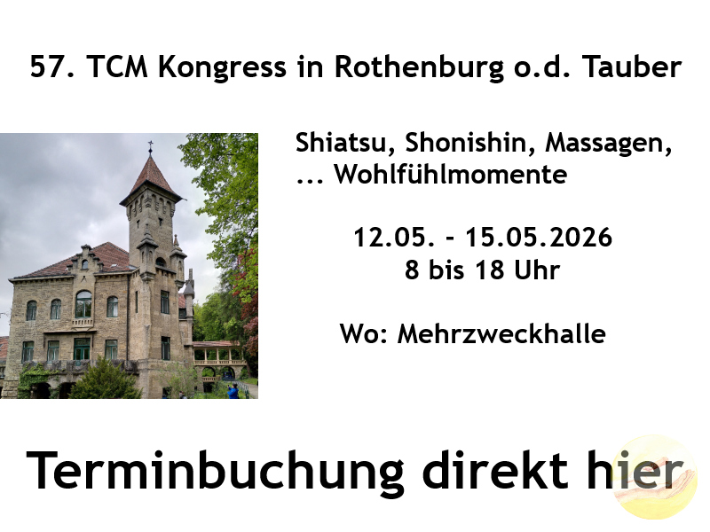 Du betrachtest gerade TCM Kongress – Termine buchen